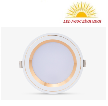 Đèn LED âm trần downlight đổi màu AT10 Viền vàng