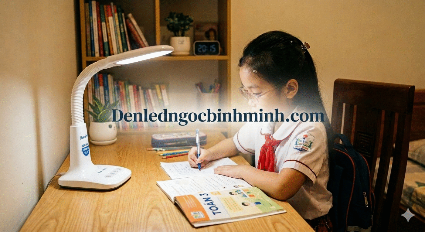 Tác động của ánh sáng đèn bàn học LED đến hiệu suất học tập hãy cùng đèn led Ngọc Bình Minh khám phá