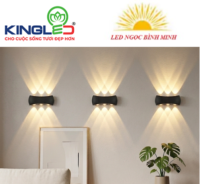 Đèn LED gắn tường trong nhà 12W Kingled LWA8032-6